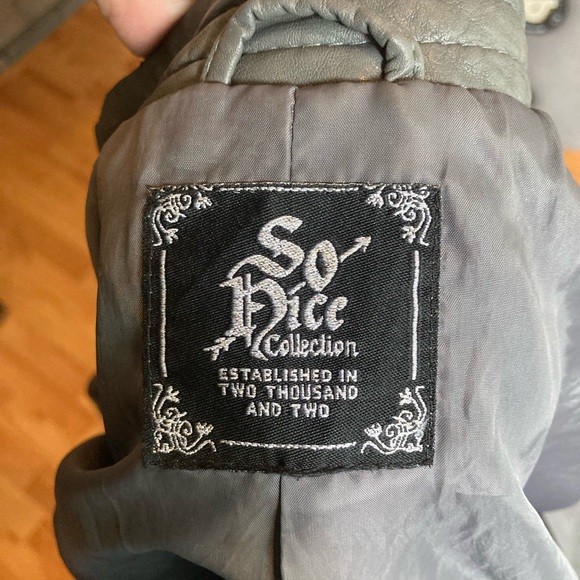 Mesh and leather moto jacket - Picture 4 of 4